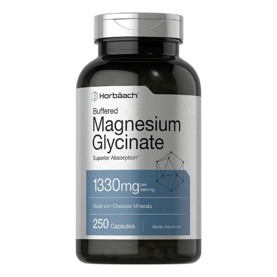 Glicinato De Magnesio 1330 Mg Horbäach 250 Capsulas Sabor Neutro