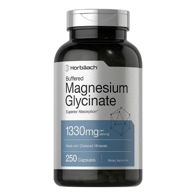 Glicinato De Magnesio 1330 Mg Horbäach 250 Capsulas Sabor Neutro