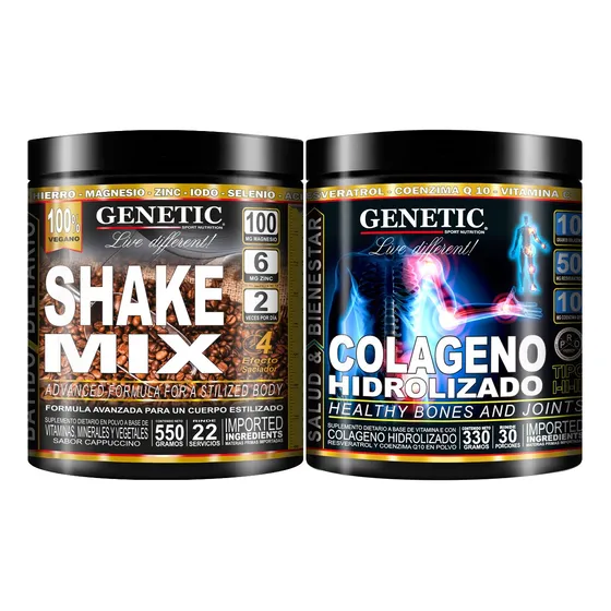 Shake Mix Reemplaza Comidas Colágeno Belleza Salud Articular
