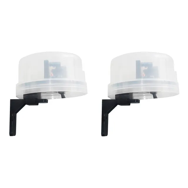 Sensor Fotocelula Kit Com 2 Acender Luz Automática A Noite 