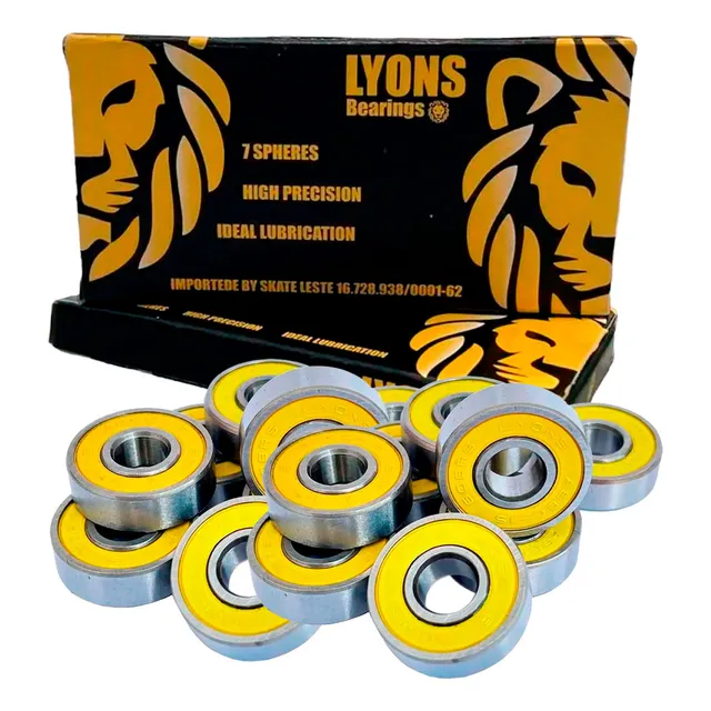 Rolamento Lyons Importado Abec 15 2rs 8 Unid Skate E Patins