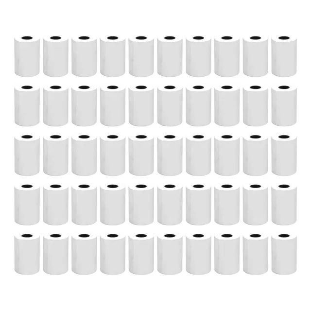 Papel Térmico Blanco Térmico 57x40 Mm 50 Rollos