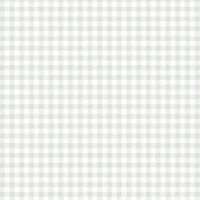 Papel De Parede Adesivo Xadrex Verde Menta Quarto Bebê 3m