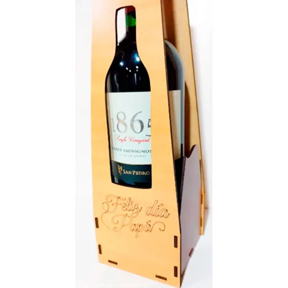 Portavino Día Del Padre Botella Pack 10 Unidades 34x10