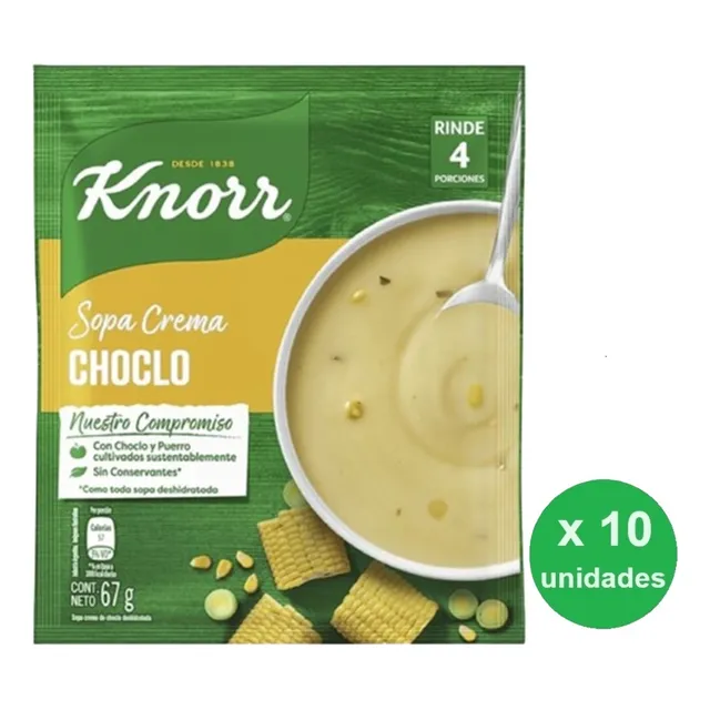 Pack Sopa Knorr Crema X 10 Sobres - Dh Tienda