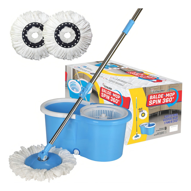 Balde Spin Mop360 Centrifuga 2 Esfregão City Limp