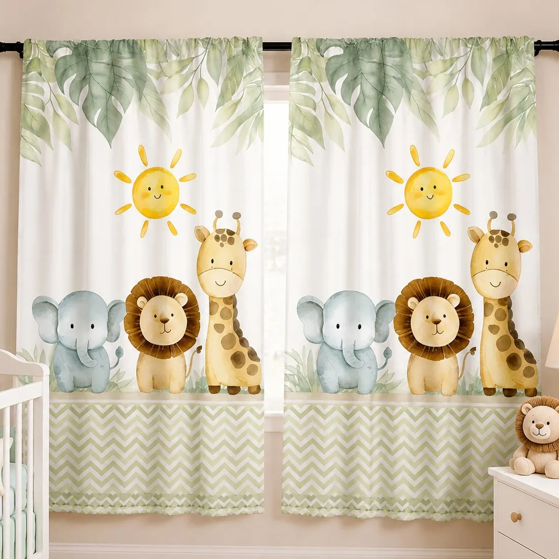 Cortina Infantil Estampada Menino Menina 2.10x1.40 Quarto