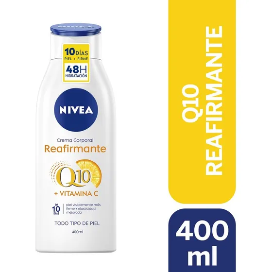 NIVEA Crema Hidratante Reafirmante Q10 + Vitamina C Piel Seca (400 ml)