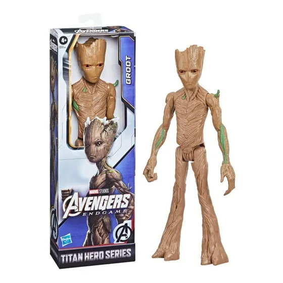 Boneco Figura De Ação Titan Hero Series Groot 30 Cm Marvel Avengers