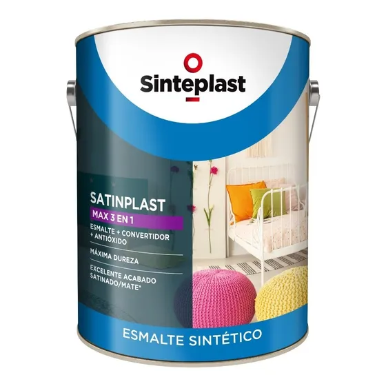 Esmalte Sintetico Mate Sinteplast 1lt Negro