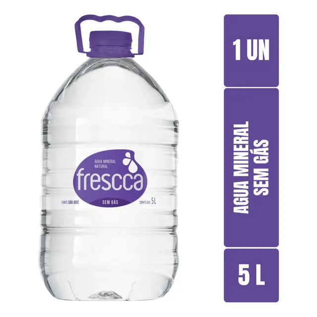 Água Mineral Frescca Sem Gás Galão 5 Litros