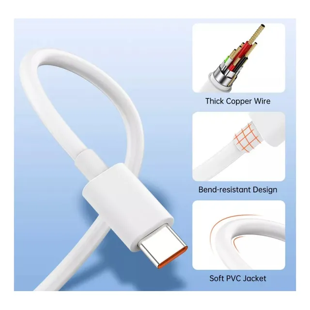 Cargador Xiaomi 67w Carga Rápida Turbo Con Cable Tipoc Tiend