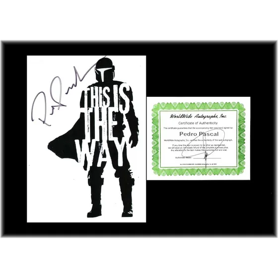 Pedro Pascal The Mandalorian Star Wars Autógrafo En Foto 5x7