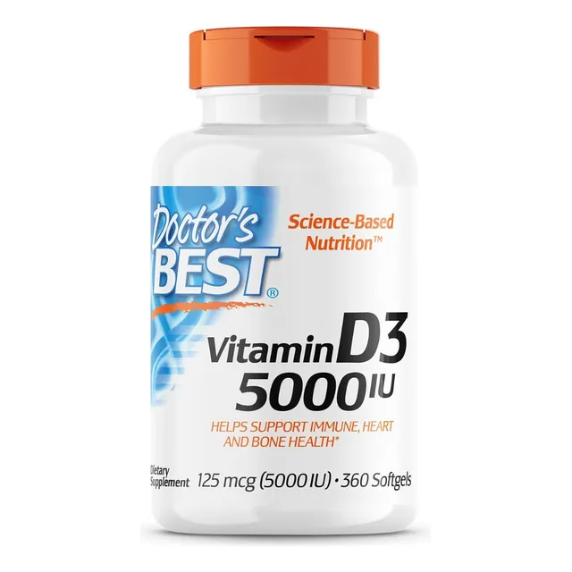 Vitamina D3 5000 Iu Doctor's Best 360 Softgel