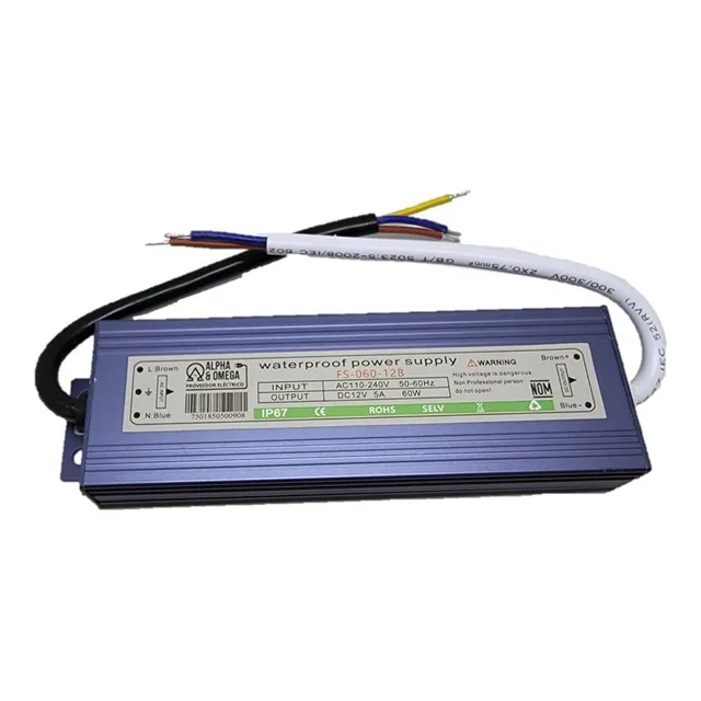 Fuente Poder Balastra 12v 60w 5amp Transformador Exterior