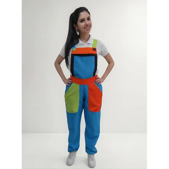 Macacão Para Recreação E Monitor De Buffet Infantil-preto