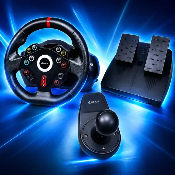 Volante Gamer Pedal Para Pc Ps4 Ps3 Xbox One Series Switch