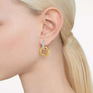 Baño Entrelazado Aretes Swarovski Aro Dextera Bucle Baño Entrelazado Aretes Swarovski Aro Dextera Bucle