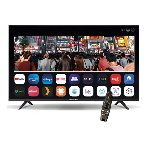 Televisor Led Smart Punktal 4k De 55 Pulgadas
