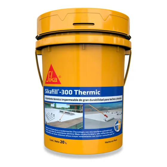 Impermeable Y Aislante Térmico Sikafill 300 Thermic 20l