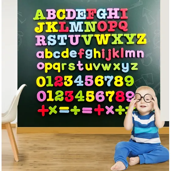 Letras Y Números Magneticos Foami, Juego Educativo Didáctico
