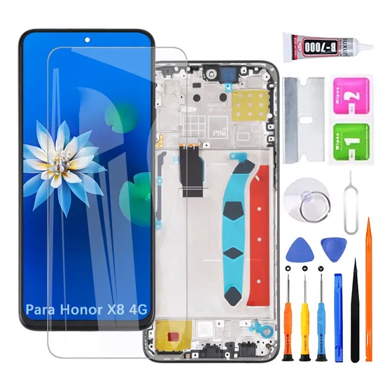 Pantalla Para Honor X8 4g Tfy-lx3 Display Con Marco Lcd