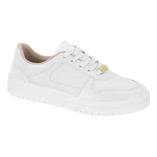 TĂȘnis Casual Moleca Feminino Couro Costura Conforto Estilo TĂȘnis Casual Moleca Feminino Couro Costura Conforto Estilo