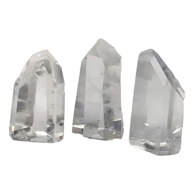 Obeliscos Cuarzo Cristal Maestro Energética Set X 3 Tameana