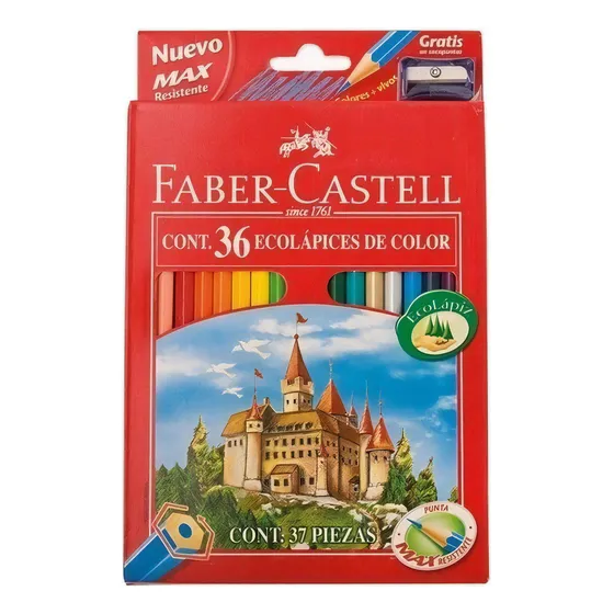 Lapices Color Faber Castell X 36 Largos
