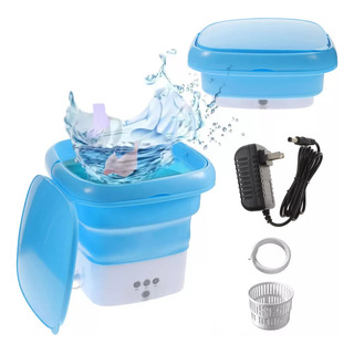 Mini Lavadora Portatil Plegable Con Luz Antibacterial 2.8l Mini Lavadora Portatil Plegable Con Luz Antibacterial 2.8l