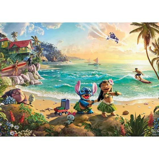 Rompecabezas 1000 Piezas Ceaco - Thomas Kinkade - Lilo Y Sti