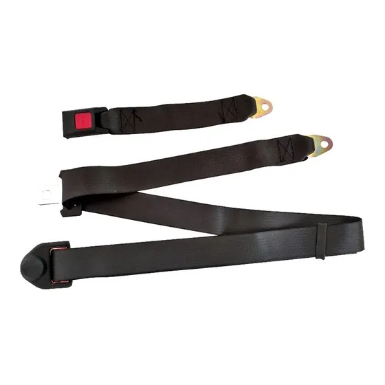Cinturón De Seguridad De 3 Puntos Universal Color Negro