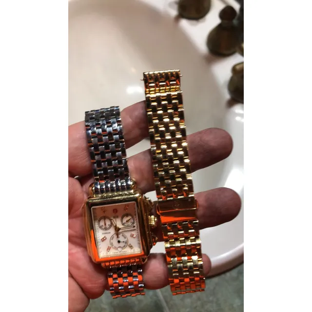 Reloj Michele Original Deco Cronografo Y Diamantes