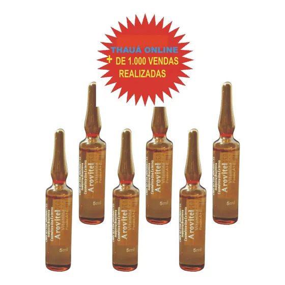 Arovitel Fusão Vitamina A + E 5ml Kit C/ 06un