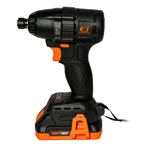 Atornillador De Impacto Lusqtoff 18 V Sin Carbones LIL260-9BK Color Negro