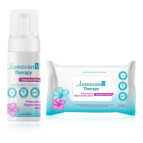 Kit Lomecan V Therapy Espuma Limpiadora + Toallitas Humedas