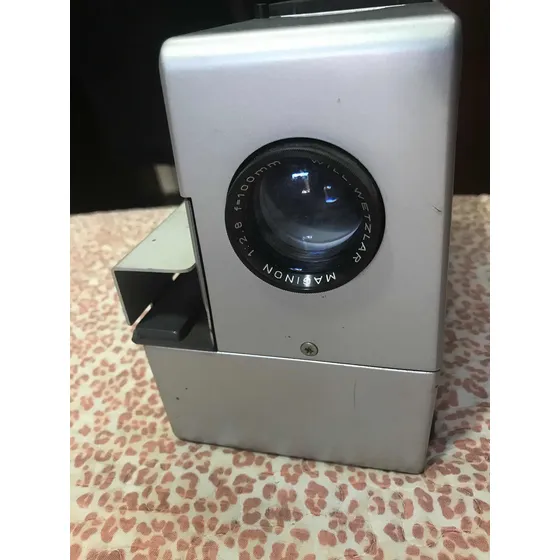 Projetor De Slides Braun Ag D46 Antigo Com Detalhes Leia Aba