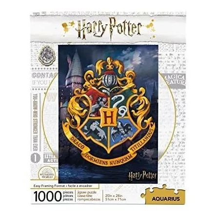 Aquarius Harry Potter Puzzle Hogwarts Logo (1000 2x3dy