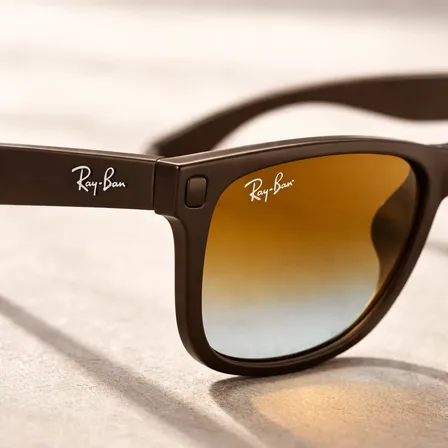Óculos De Sol Justin Rb4165 Lente Marrom Degrade Uv400 Justin Marrom Degradê Marrom Degrade Marrom