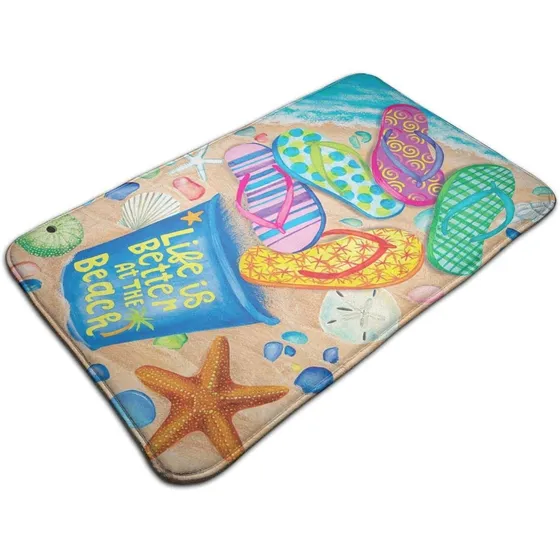 Alfombra Cocina Para Playa Chancla Verano Baño Comoda 31.5 