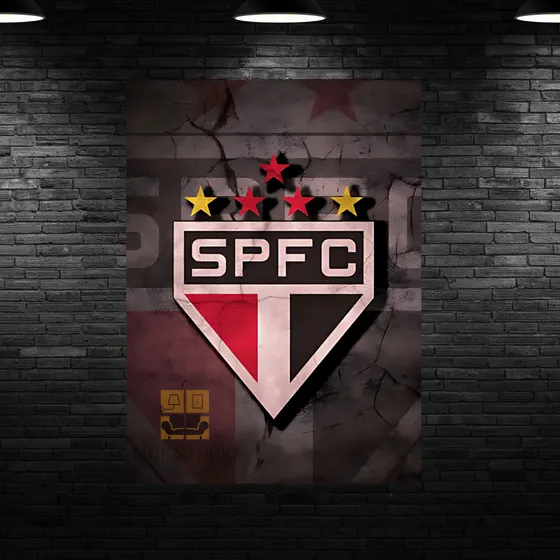 Placas Quadros Decorativos São Paulo Fc Em Mdf 21x29 Cm
