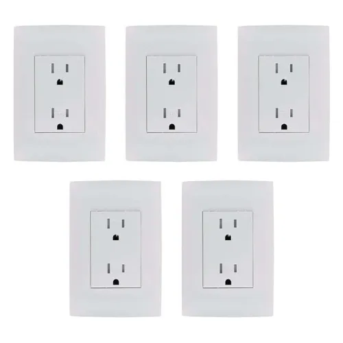 Contacto Dúplex Tamper Resistant Trdptbla Leviton 5 Pzs