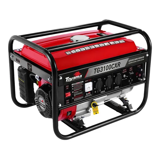 Generador portátil Toyama TG3100CXR-Bivolt 3.1 kW monofásico con tecnología AVR 115V/230V