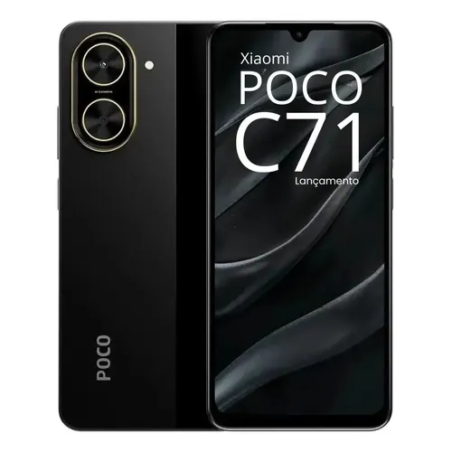 Celular Xiaomi Poco C71 Dual Sim 128 Gb Global 4+4gb Ram Cor Preto