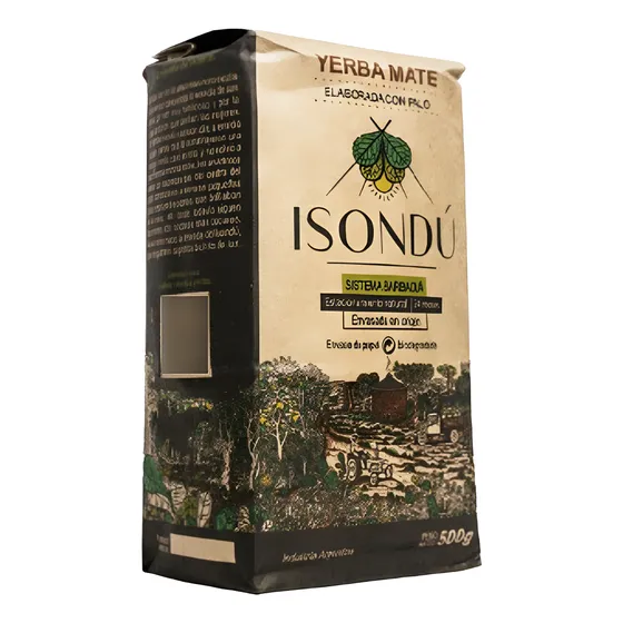 Yerba Mate Isondú Secanza Barbacuá 10 X 500 Gr