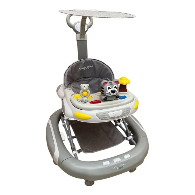 Andadera Para Bebe 3 En 1 Mecedora Techito Tapete Empujador