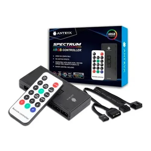 Controladora Arbg Antryx Spectrum 3 Pin Argb C/remoto