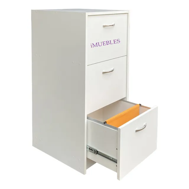 Archivador Oficina, Cajonera 03 Para Folder Colgante Llave.