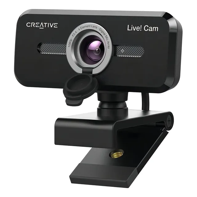 Camara Webcam Pc Creative Live! V2 Full Hd 1080p Usb Color Negro