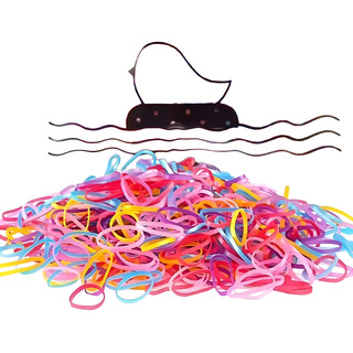Ligas Cabello 500pzs Colores Gomas Elasticas Peinados Ligas Cabello 500pzs Colores Gomas Elasticas Peinados